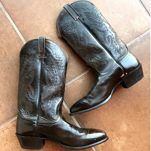Nacona Mens Dark Walnut Imperial Calf Western Boots size 10 D main image 14